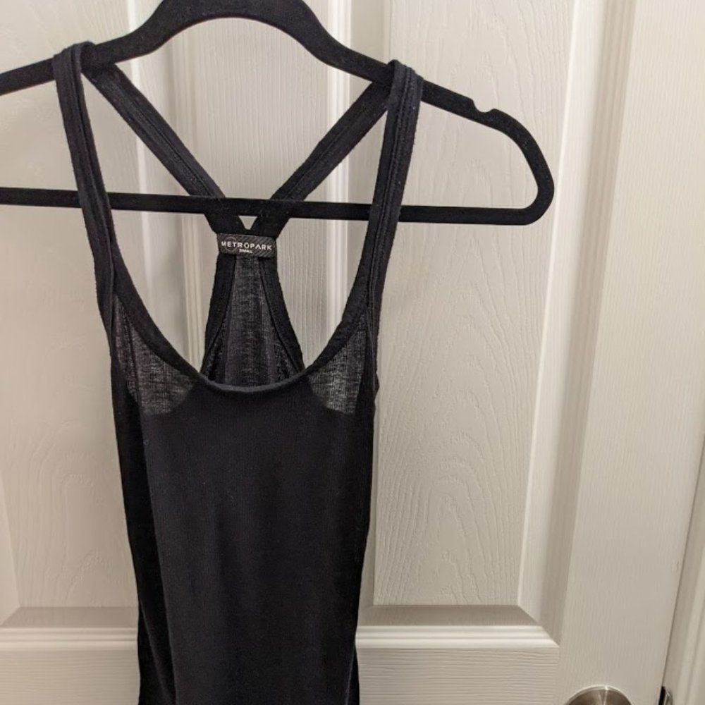 METROPARK  RACERBACK TANK TOP, SIZE SMALL